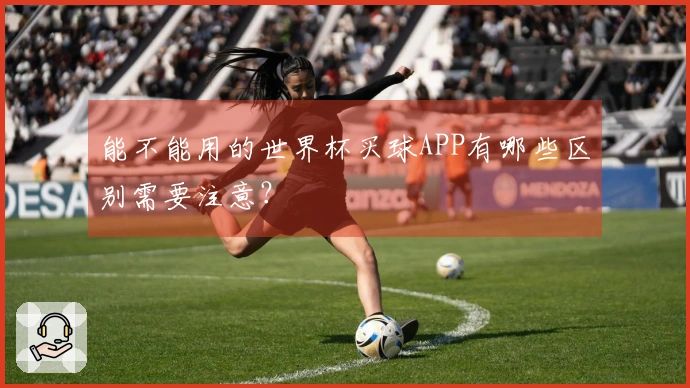 能不能用的世界杯买球APP有哪些区别需要注意？